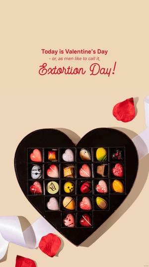 Jay Leno - Today is Valentine's Day - or, as men like to call it, Extortion Day!