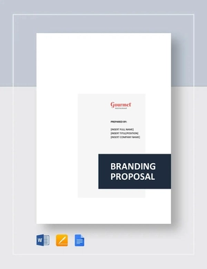Restaurant Branding Proposal Template