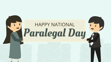 Free Happy National Paralegal Day Background Template to Edit Online