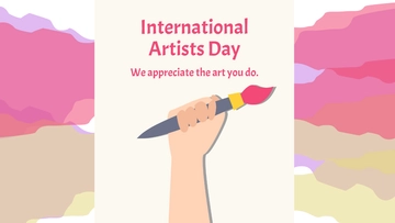 Free International Artist???s Day Flyer Background Template to Edit Online