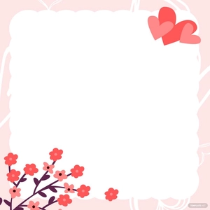 Valentine's Day Border Vector