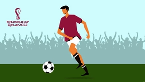 World Cup 2022 Cartoon Background