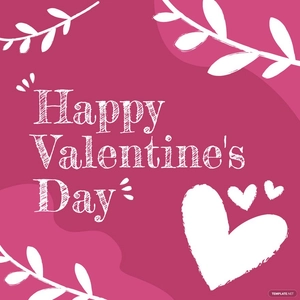 Valentine's Day Chalk Design Vector
