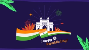 Republic Day Colorful Background