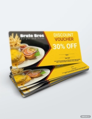 Fast Food Voucher Template