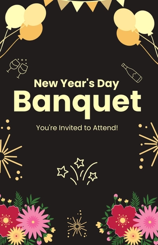New Year's Day Event Poster