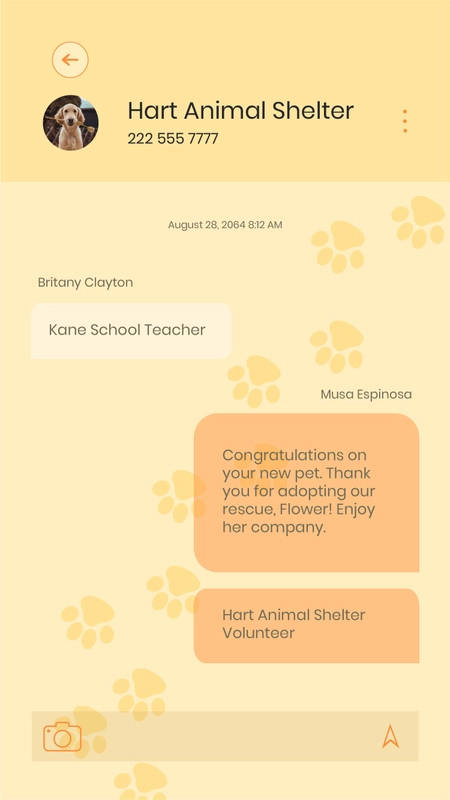 Phone Greeting Message Template