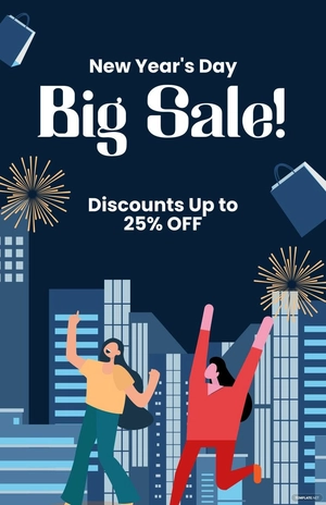 New Year's Day Advertisement Poster