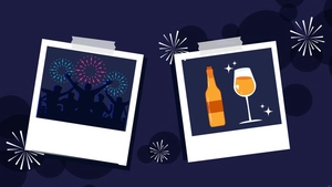 New Year's Day Photo Background