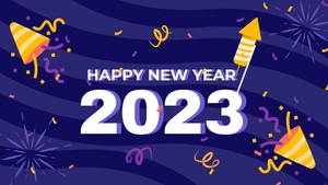 New Year's Day Plain Background