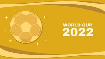 Free World Cup 2022 Gold Background Template to Edit Online
