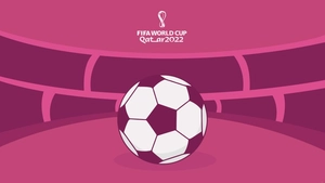World Cup 2022 Pink Background