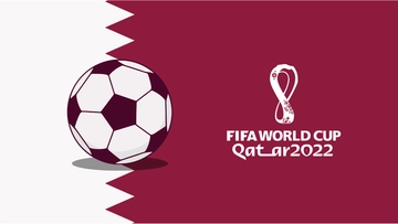Free World Cup 2022 Plain Background Template to Edit Online