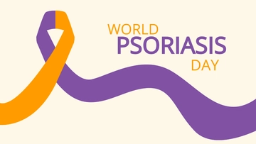 Free World Psoriasis Day Image Background Template to Edit Online
