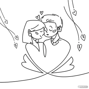 Valentine's Day Sketch Vector