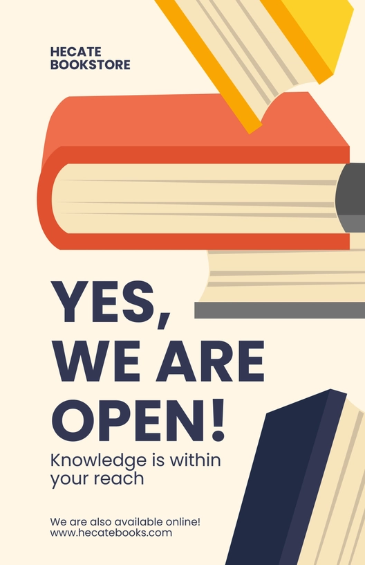 Yes We Are Open Poster Yes We Are Open Poster