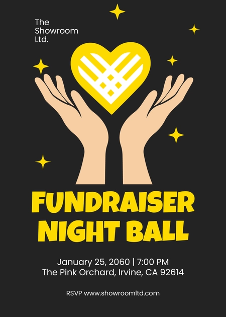 Creative Fundraising Invitation Template