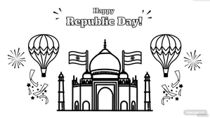 Republic Day Drawing Background