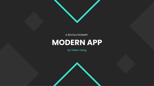 Modern Conference Presentation Template