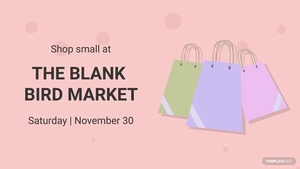 Small Business Saturday Invitation Background