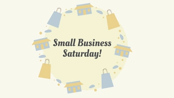 Free Small Business Saturday Image Background Template to Edit Online