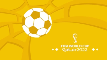 Free World Cup 2022 Yellow Background Template to Edit Online