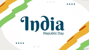 Republic Day White Background