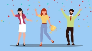 Employee Appreciation Day Cartoon Background