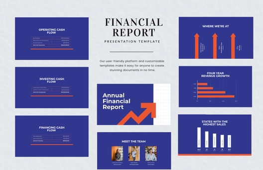 Financial Report Presentation Template