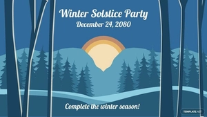 Winter Solstice Invitation Background