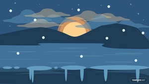 Winter Solstice Vector Background