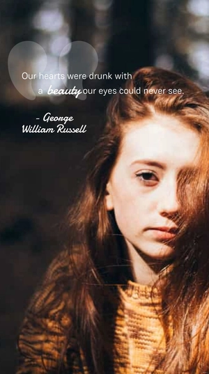 George William Russell - Our hearts were drunk with a beauty Our eyes could never see.