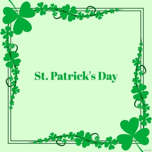 St. Patrick's Day Border Vector