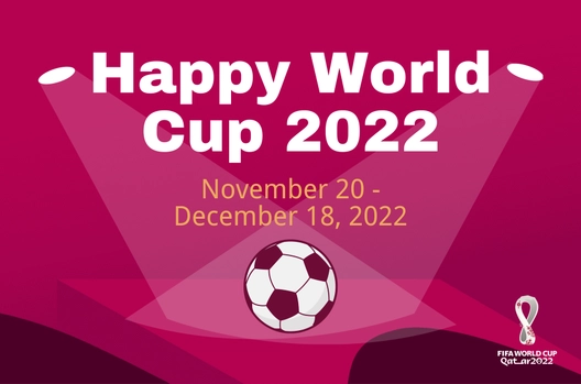 Happy World Cup 2022 Banner