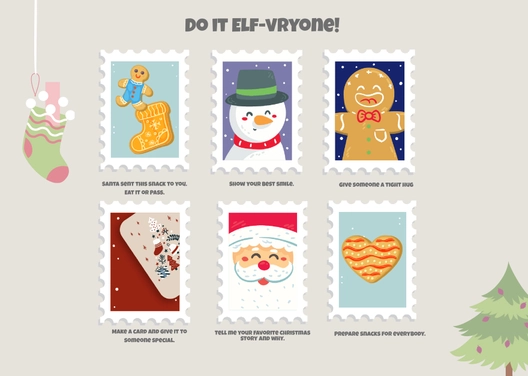 Elf Activity Card Template