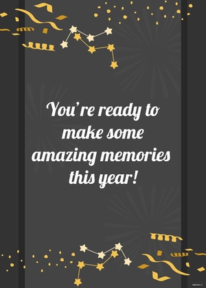 New Year's Day Greeting Card