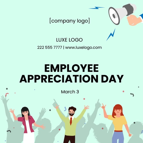 Employee Appreciation Day Poster Vector