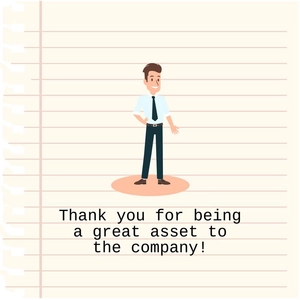 Employee Appreciation Day Greeting Card Vector