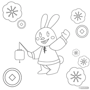 Chinese New Year Drawing Vector