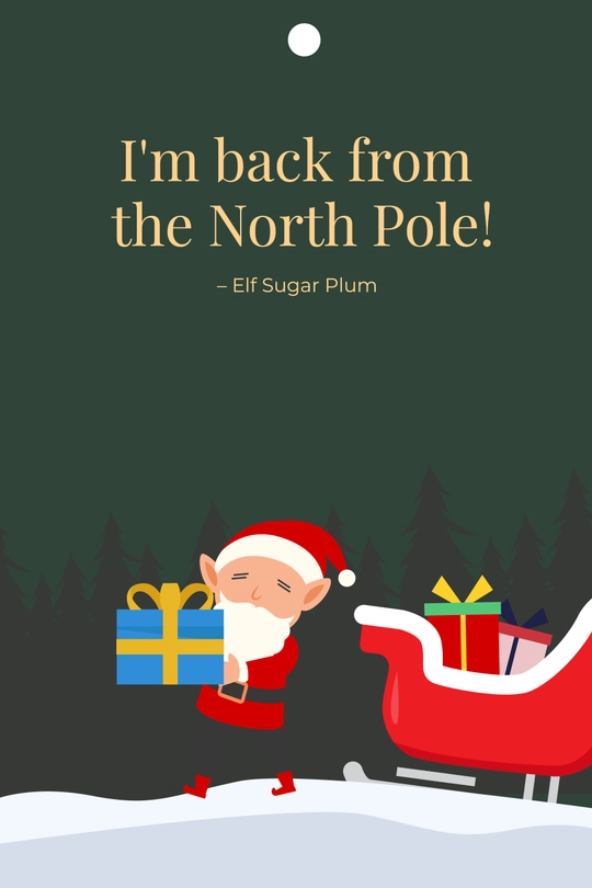 Elf Tag Template