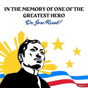 Rizal Day Quote Vector