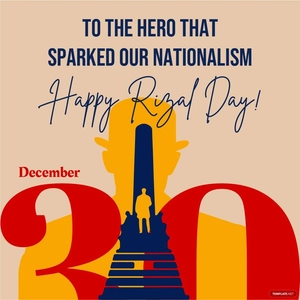 Rizal Day Poster Vector