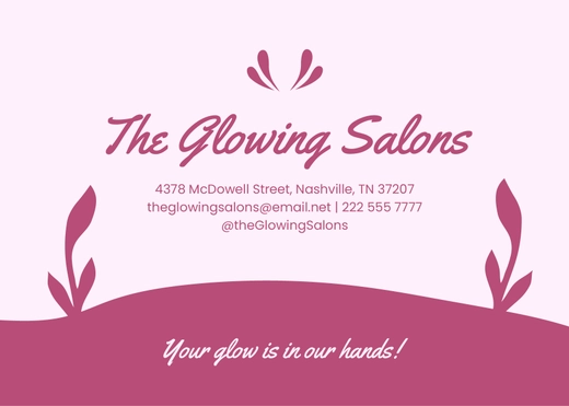 Business Info Card Template