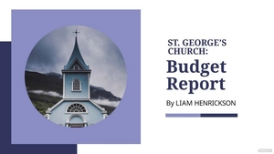 Church Budget Presentation Template