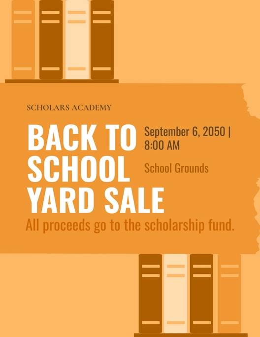 School Yard Sale Flyer Template