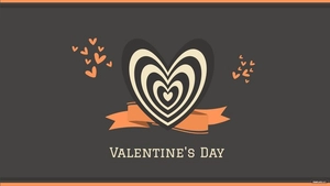 Valentine's Day Black Background