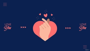 Valentine's Day Blue Background