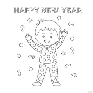Kids New Year's Eve Drawing