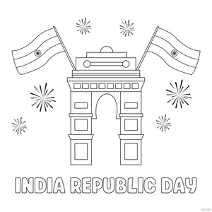 Republic Day Drawing