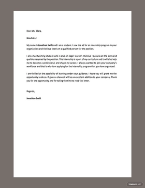 High School Resume Cover Letter